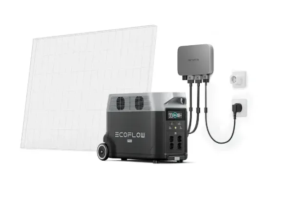 Комплект EcoFlow PowerStream - мікроінвертор 800W + зарядна станція Delta Pro DELTAPro-EU-C20/EFPowerStreamMI-EU-800W/EFL-BKWDELTAProCable-0.5m
