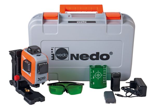 Лазерний нівелір NEDO X-Liner 3D green Лазерний нівелір NEDO X-Liner 3D green
