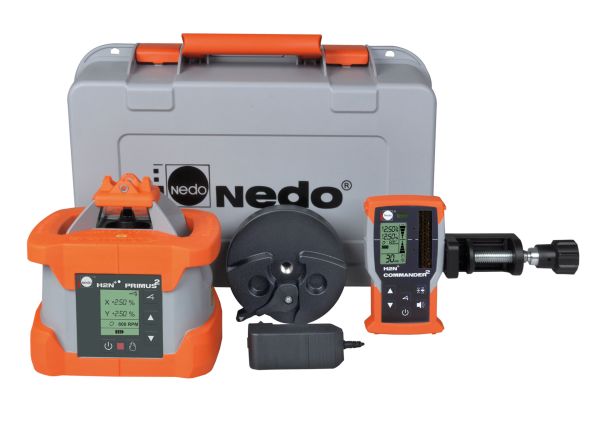 Ротаційний нівелір NEDO PRIMUS 2 H2N+ з приймачем COMMANDER 2 H2N+ Ротаційний нівелір NEDO PRIMUS 2 H2N+ з приймачем COMMANDER 2 H2N+