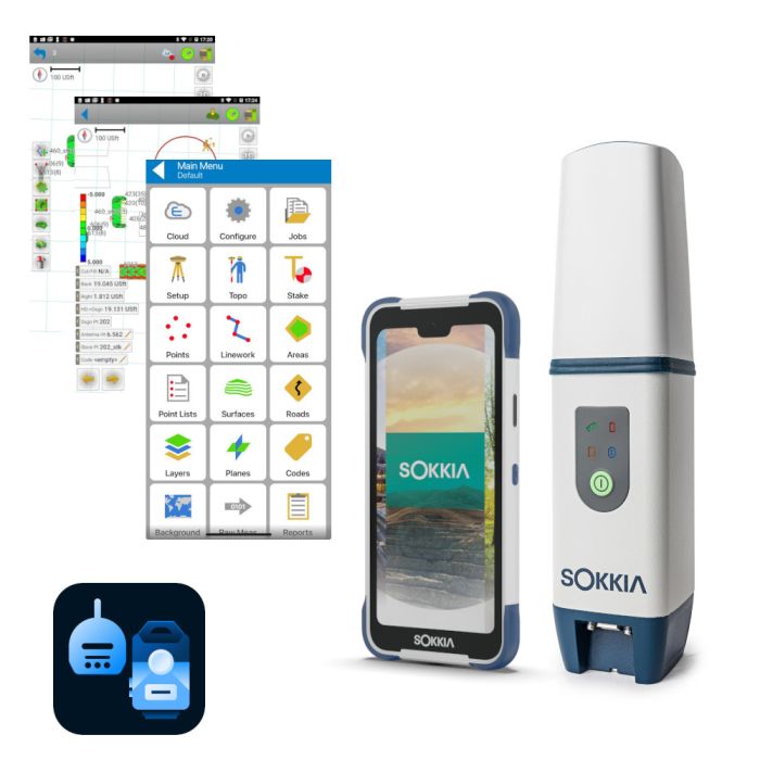 RTK ровер SOKKIA GCX3 + SHC700 + TOPCON Field для Android (12 місяців)