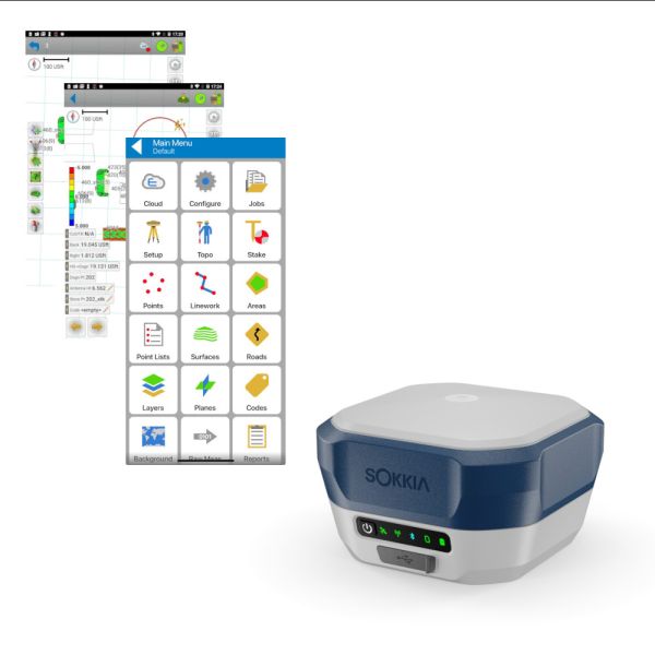 RTK ровер SOKKIA GRX5 (ALL SIG INTL) + Topcon Field Mobile