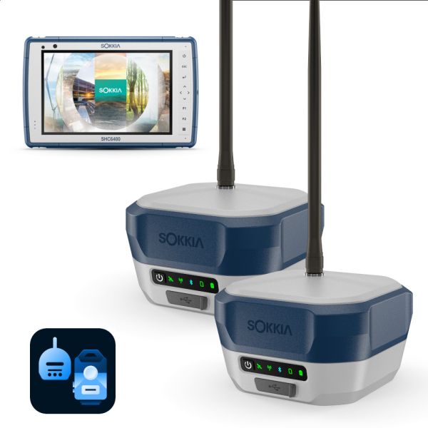 RTK Sokkia GRX5 (база/ровер) + SHC6400 (128GB) + TF